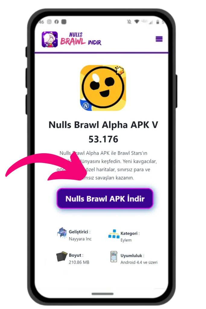 Nulls Brawl APK'sını cihazınıza indirmek ve yüklemek için aşağıdaki adımları izleyin