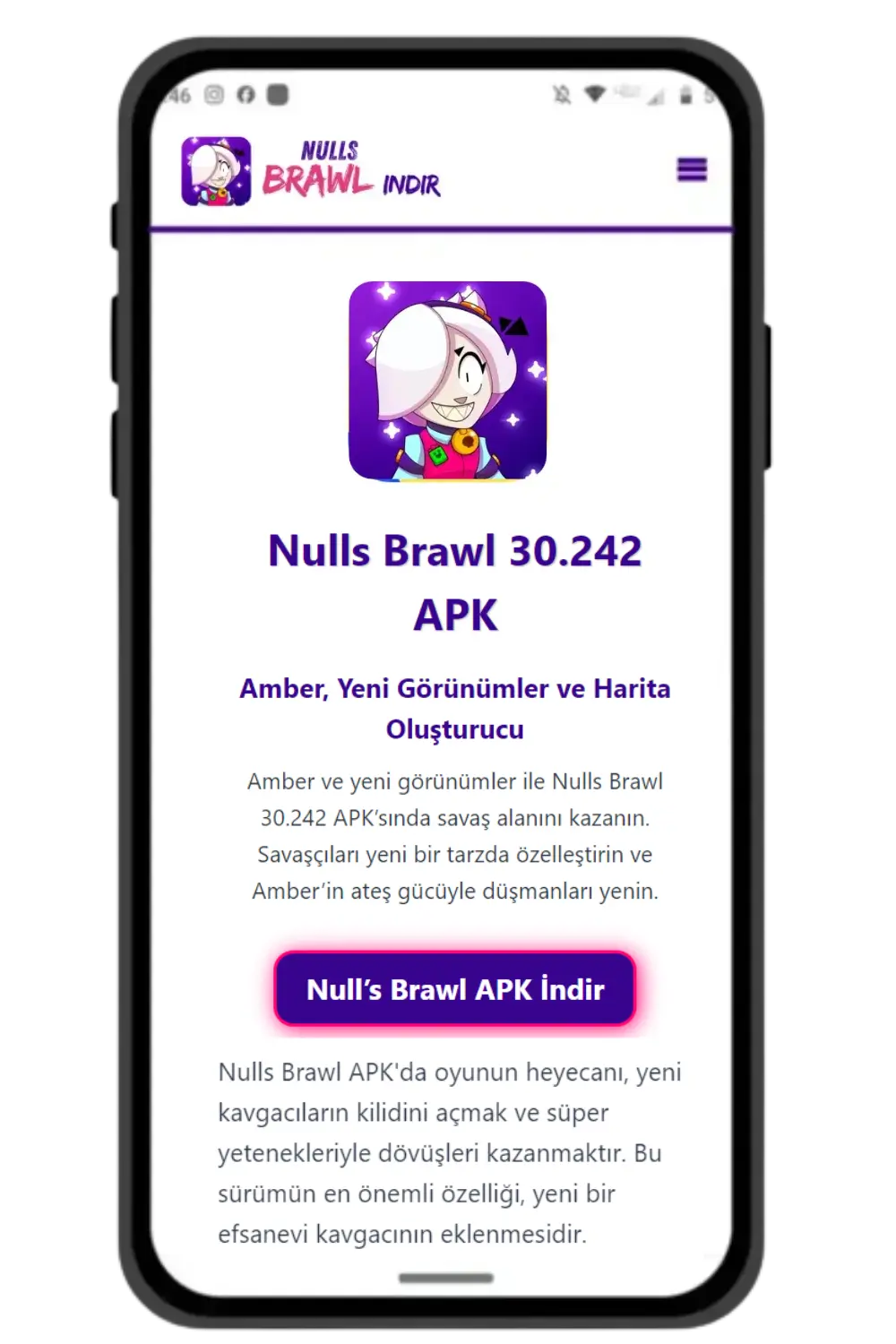 Nulls Brawl 30.242 APK- Amber, Yeni Görünümler ve Harita Oluşturucu