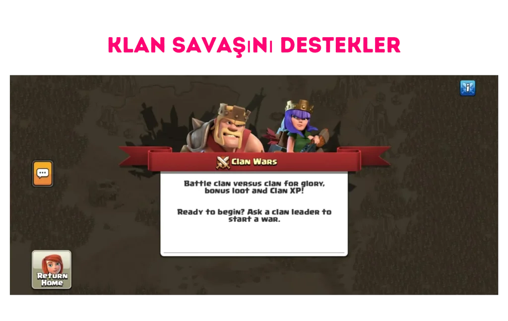 Klan Savaşını destekler
