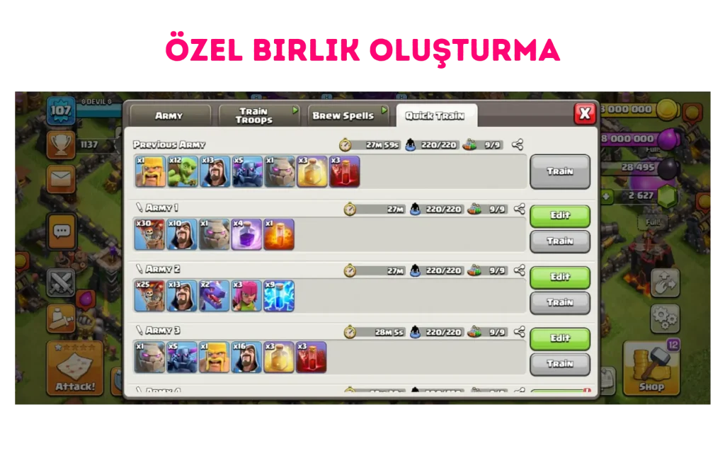 Özel Birlik Oluşturma